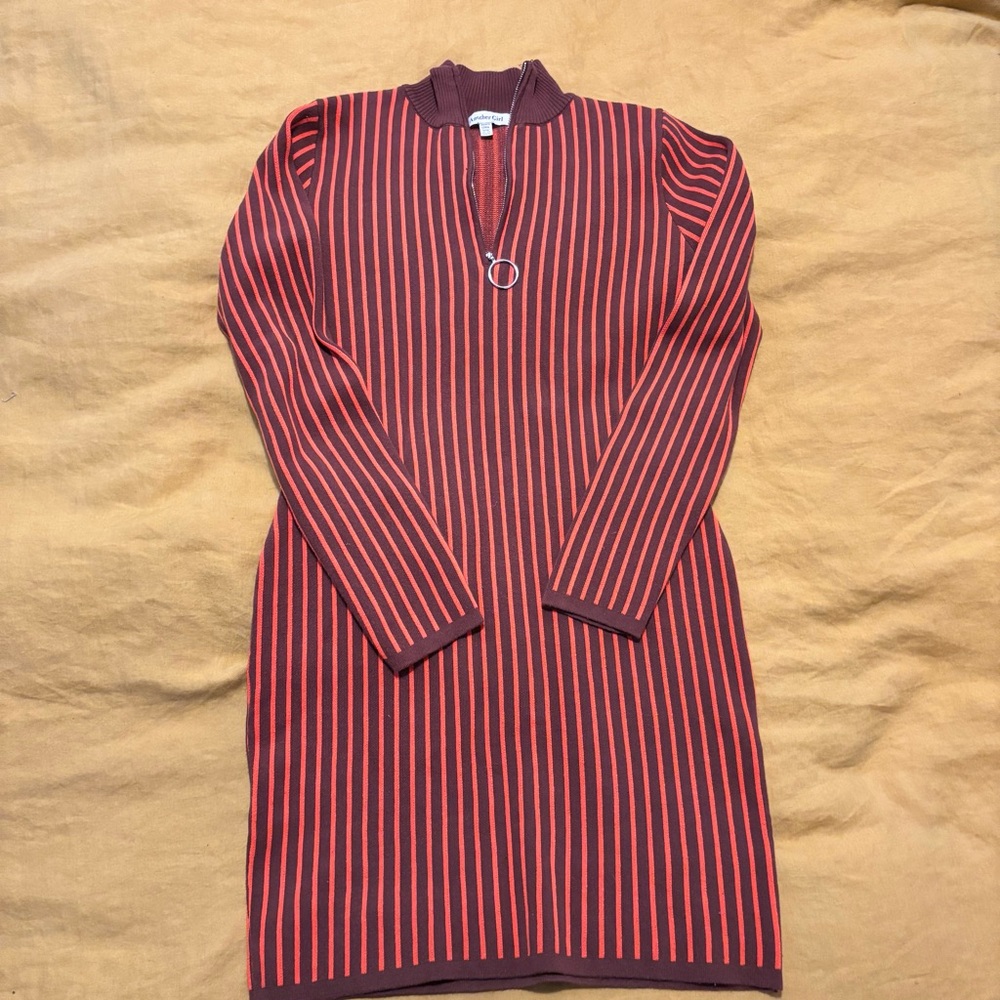 Another girl striped sweater dress